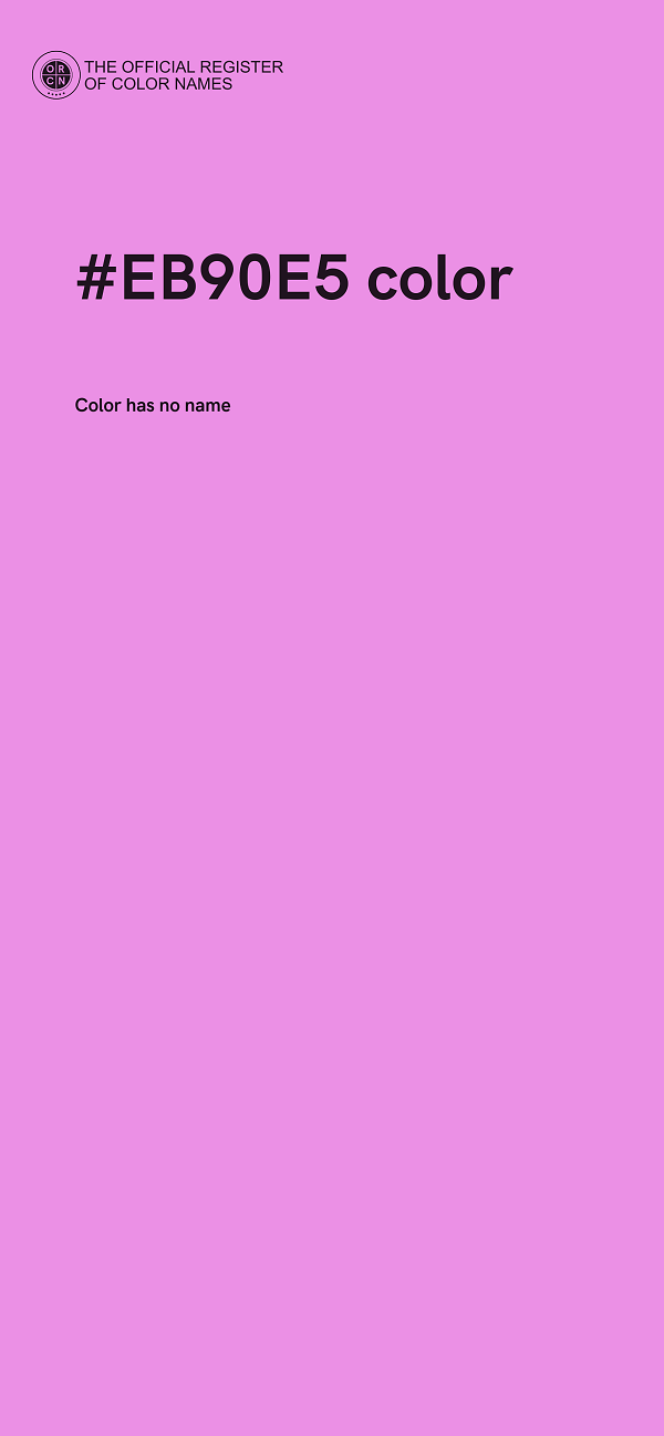 #EB90E5 color image