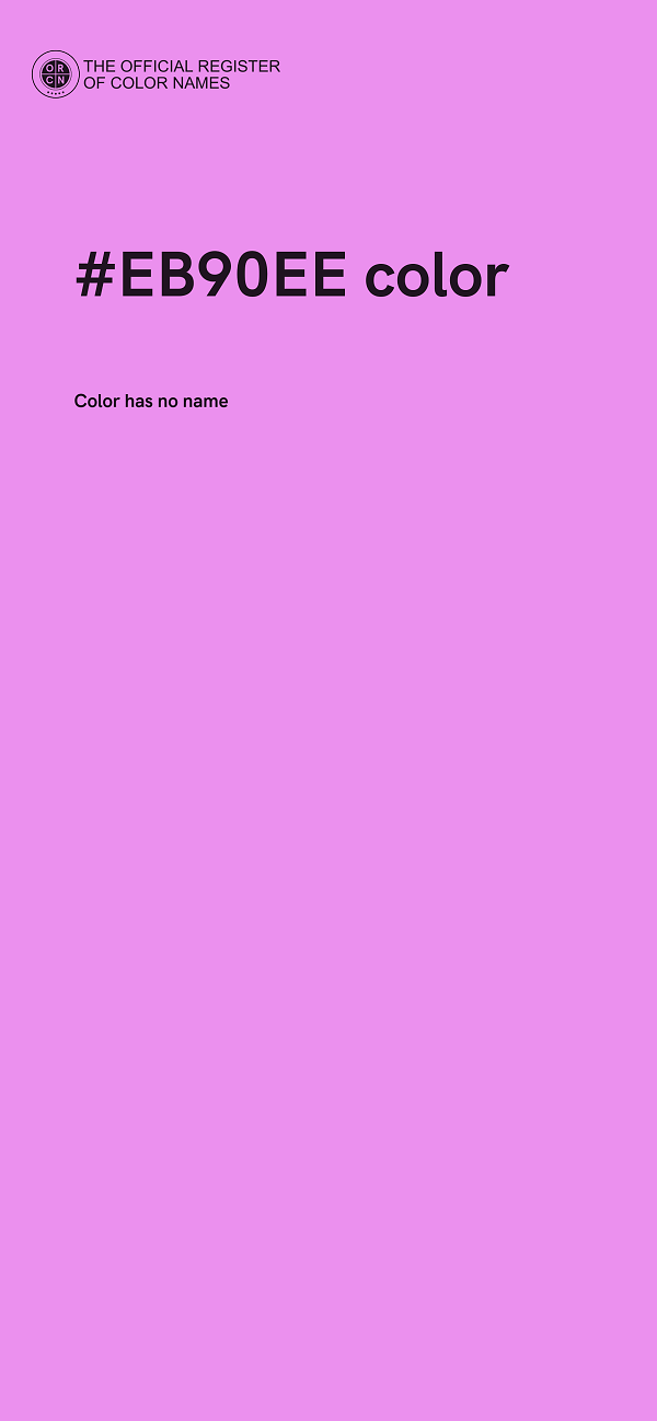 #EB90EE color image