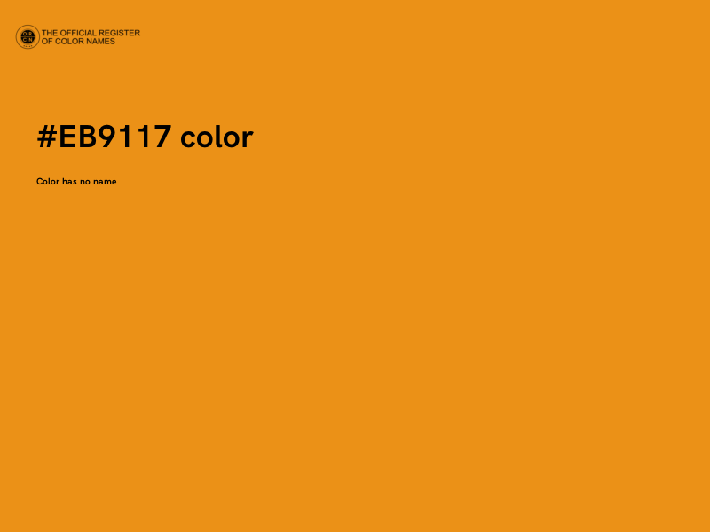 #EB9117 color image