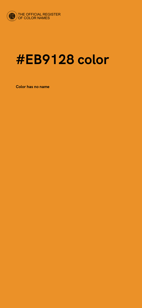 #EB9128 color image