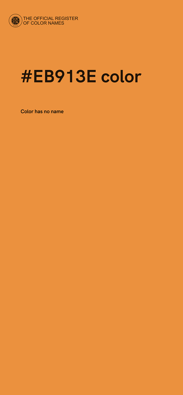 #EB913E color image