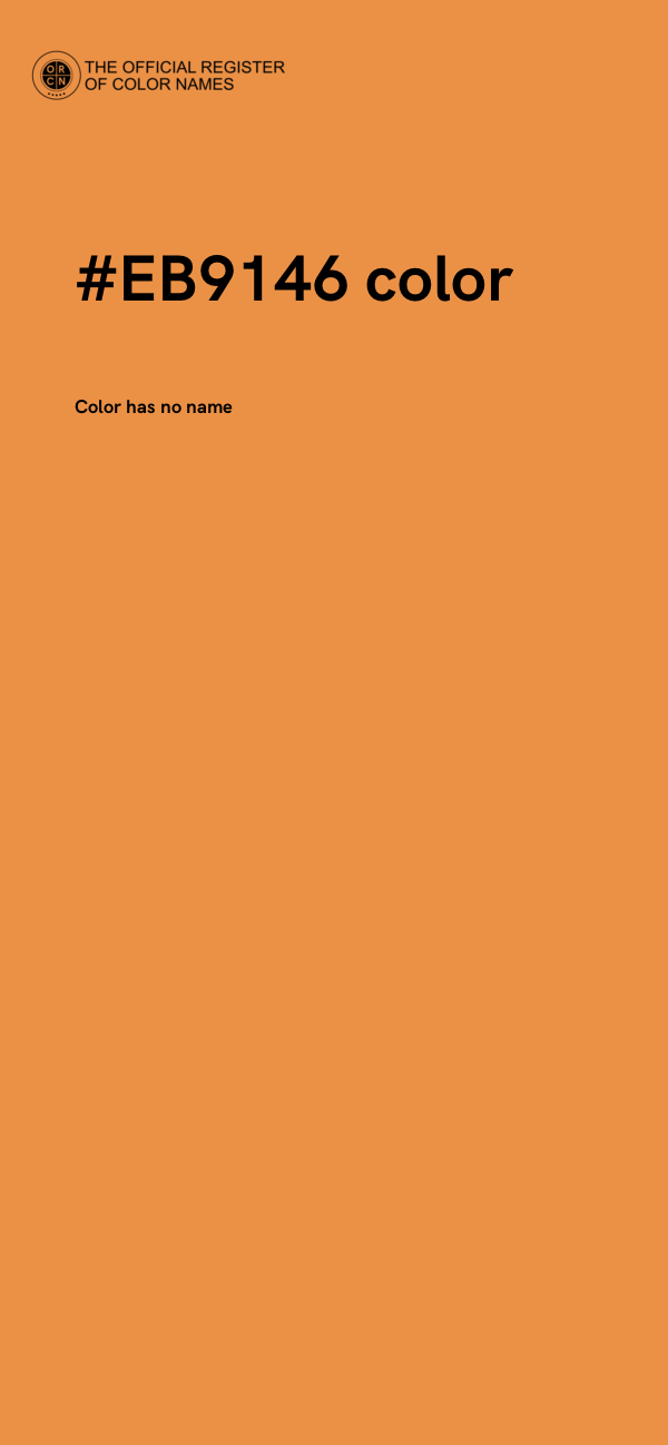 #EB9146 color image