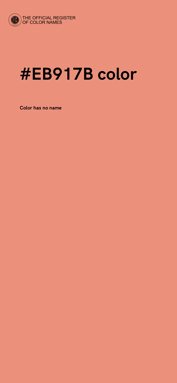 #EB917B color image