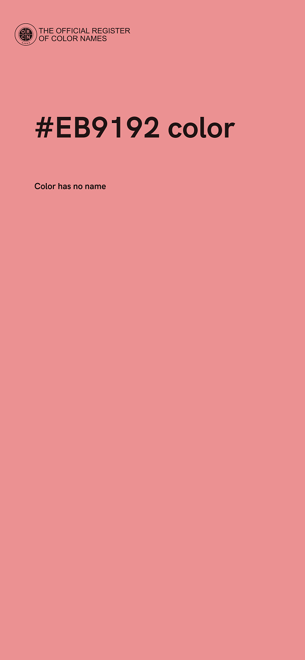 #EB9192 color image