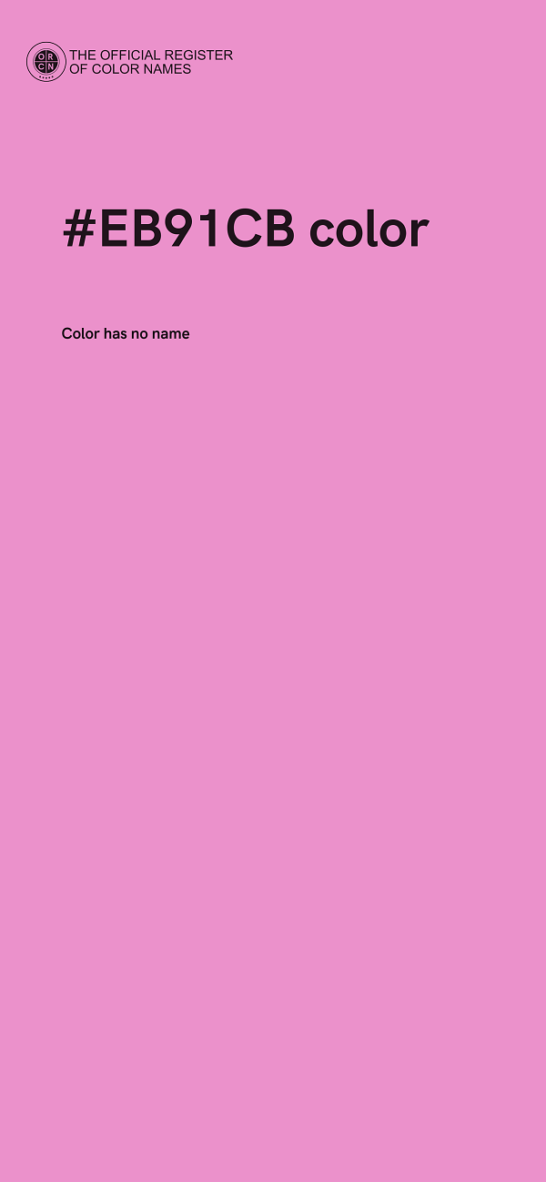 #EB91CB color image