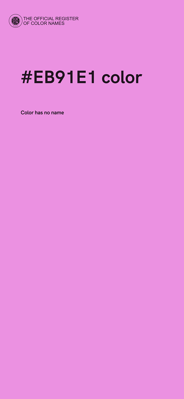 #EB91E1 color image