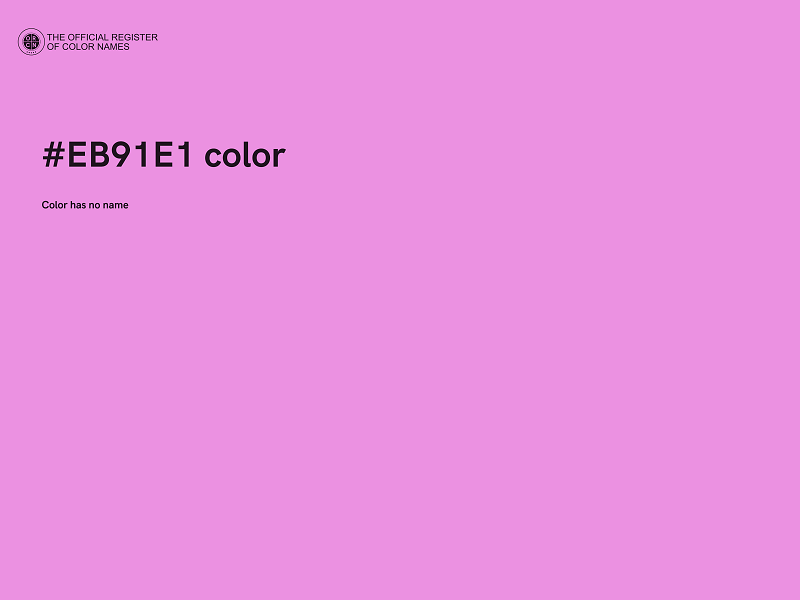 #EB91E1 color image