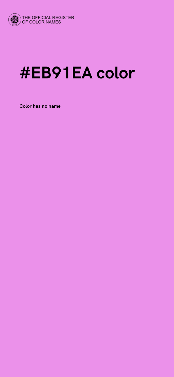 #EB91EA color image