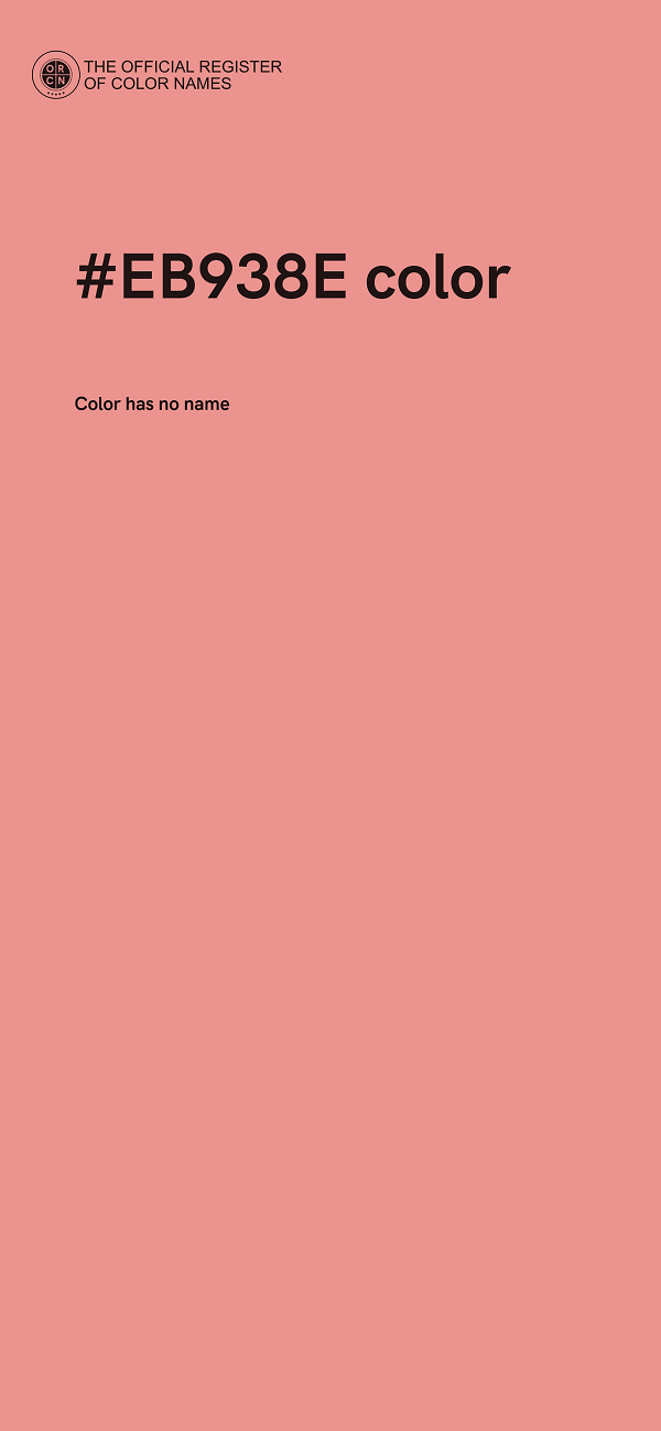 #EB938E color image