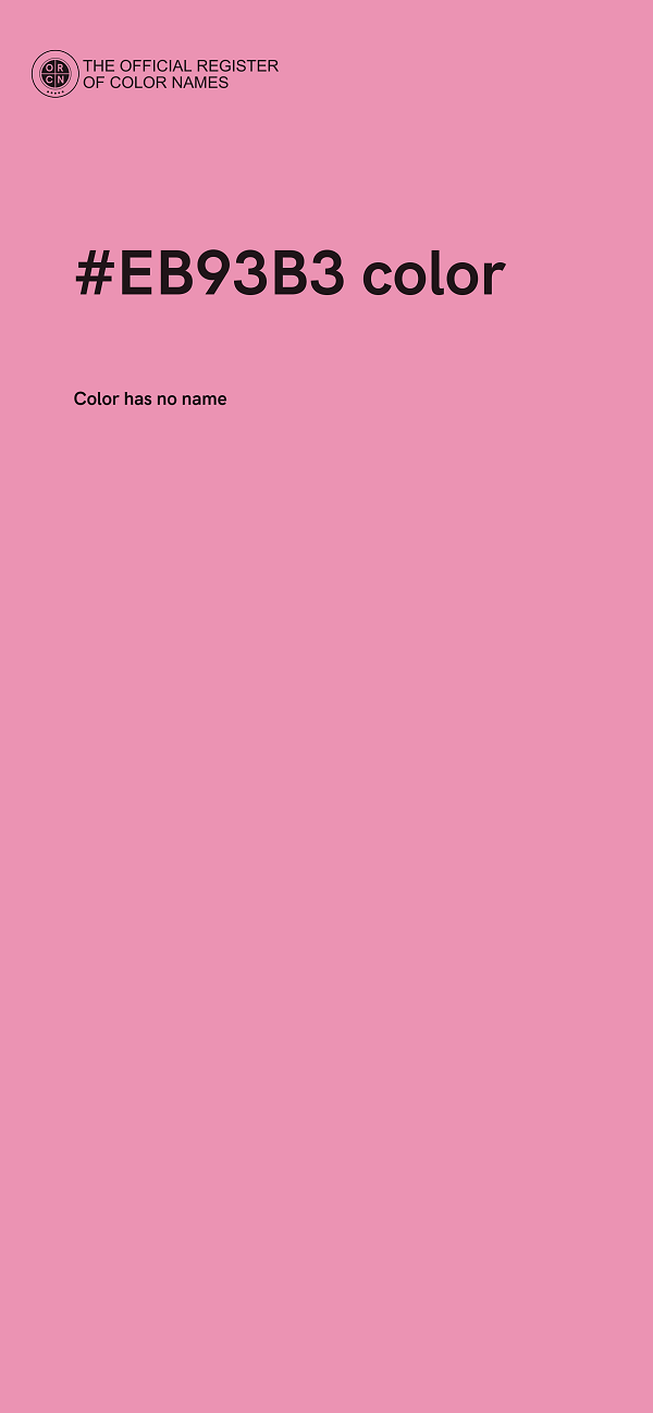 #EB93B3 color image