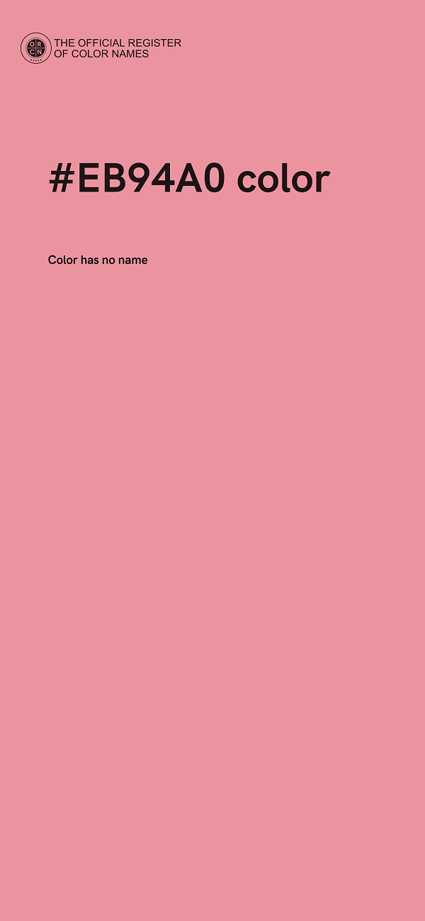 #EB94A0 color image