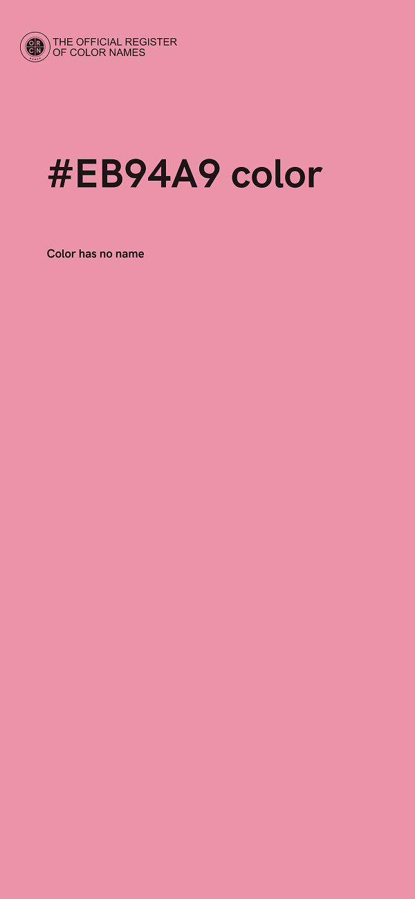 #EB94A9 color image