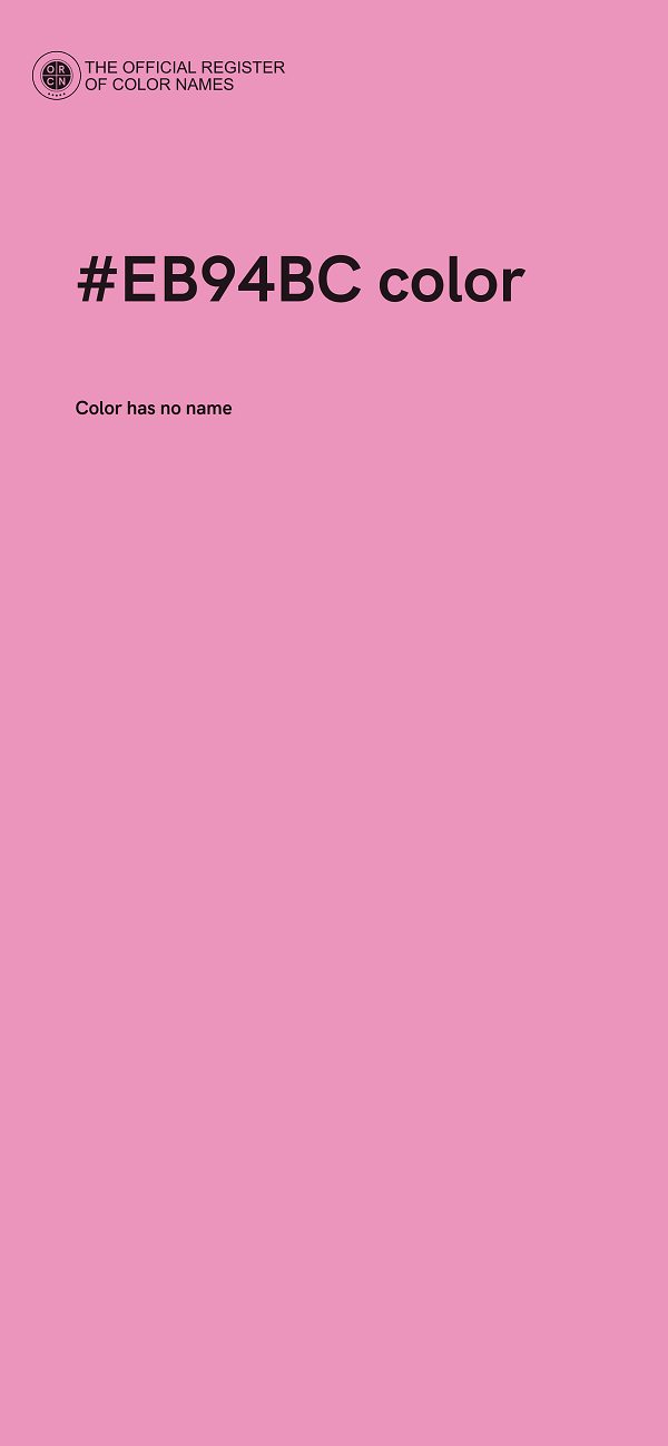 #EB94BC color image