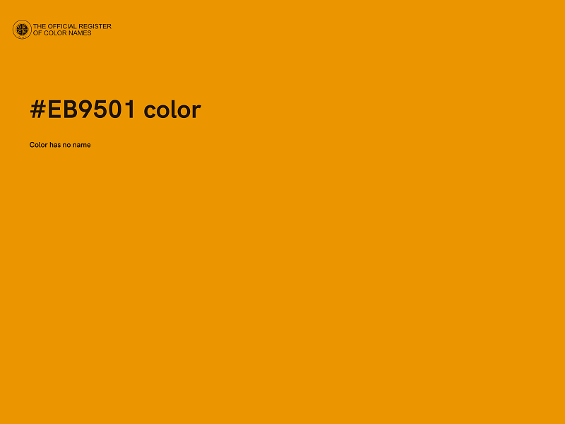 #EB9501 color image