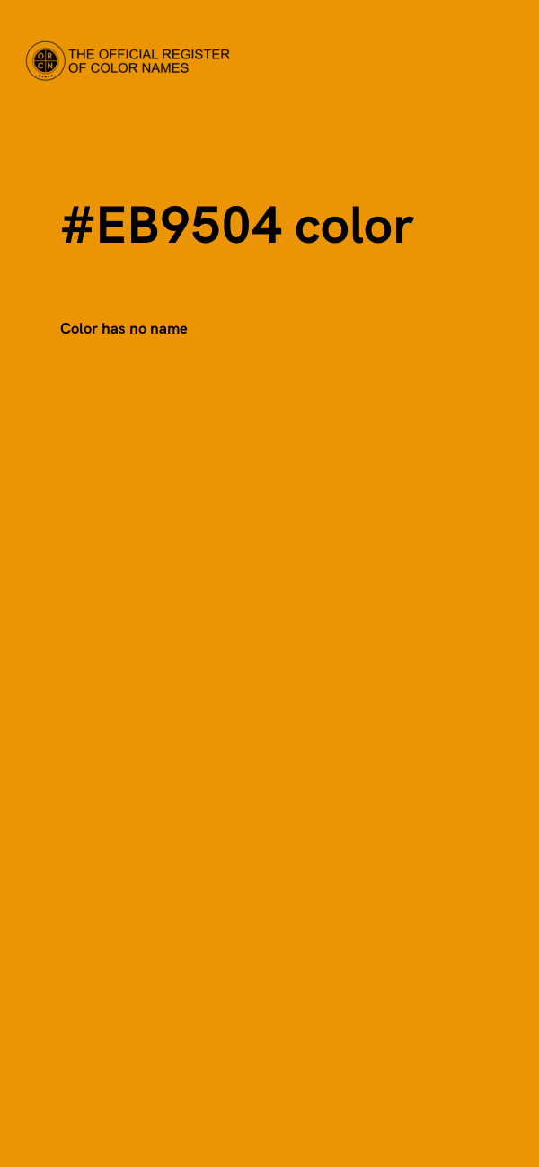 #EB9504 color image