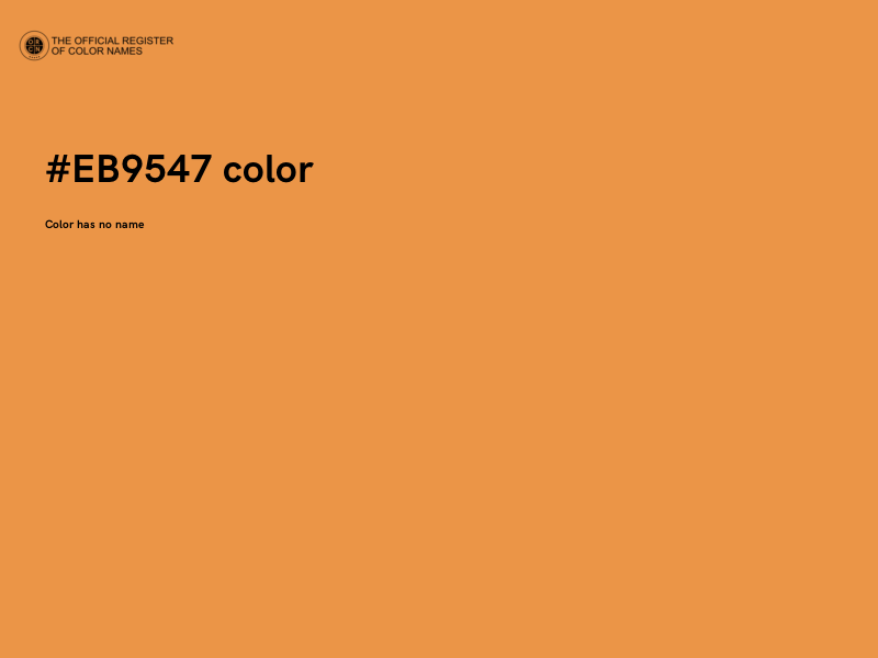 #EB9547 color image