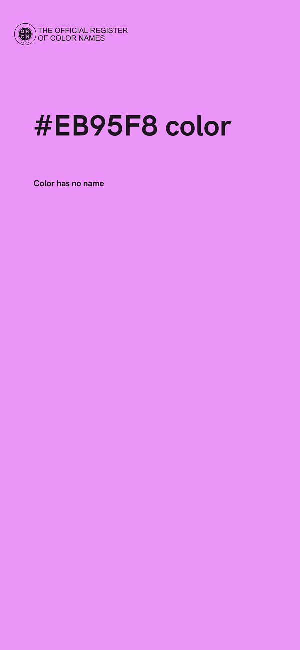 #EB95F8 color image