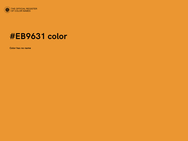 #EB9631 color image
