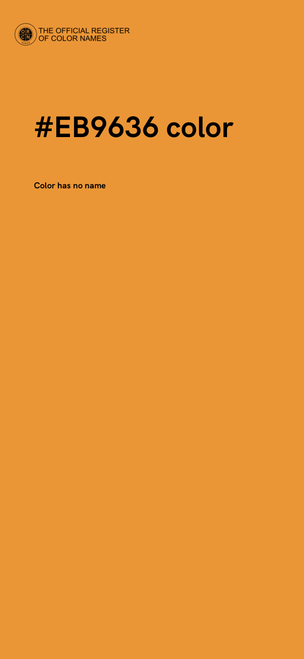 #EB9636 color image