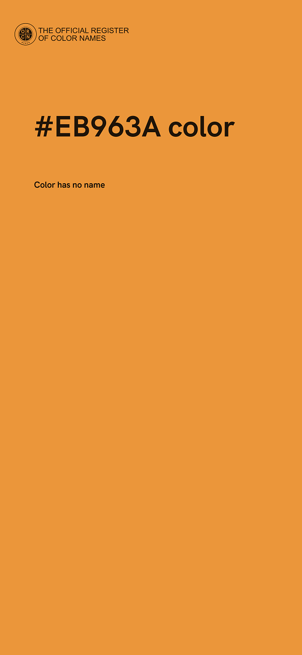 #EB963A color image