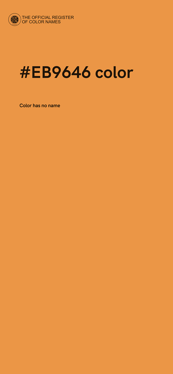 #EB9646 color image