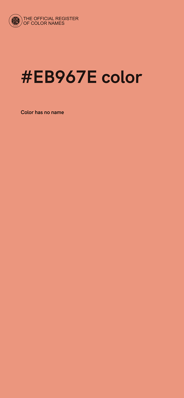 #EB967E color image