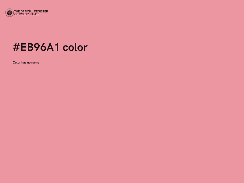 #EB96A1 color image