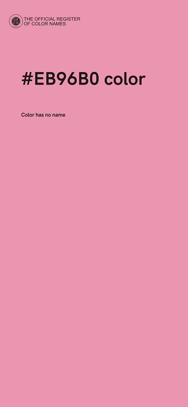 #EB96B0 color image