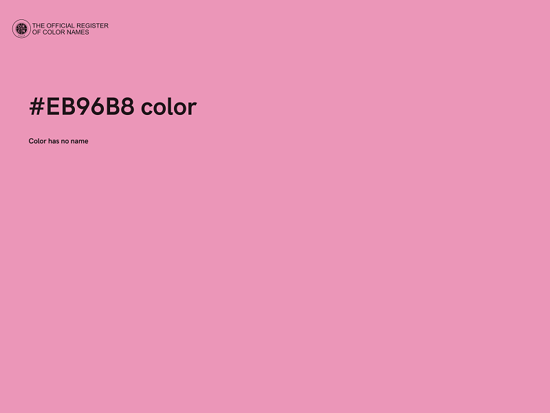 #EB96B8 color image