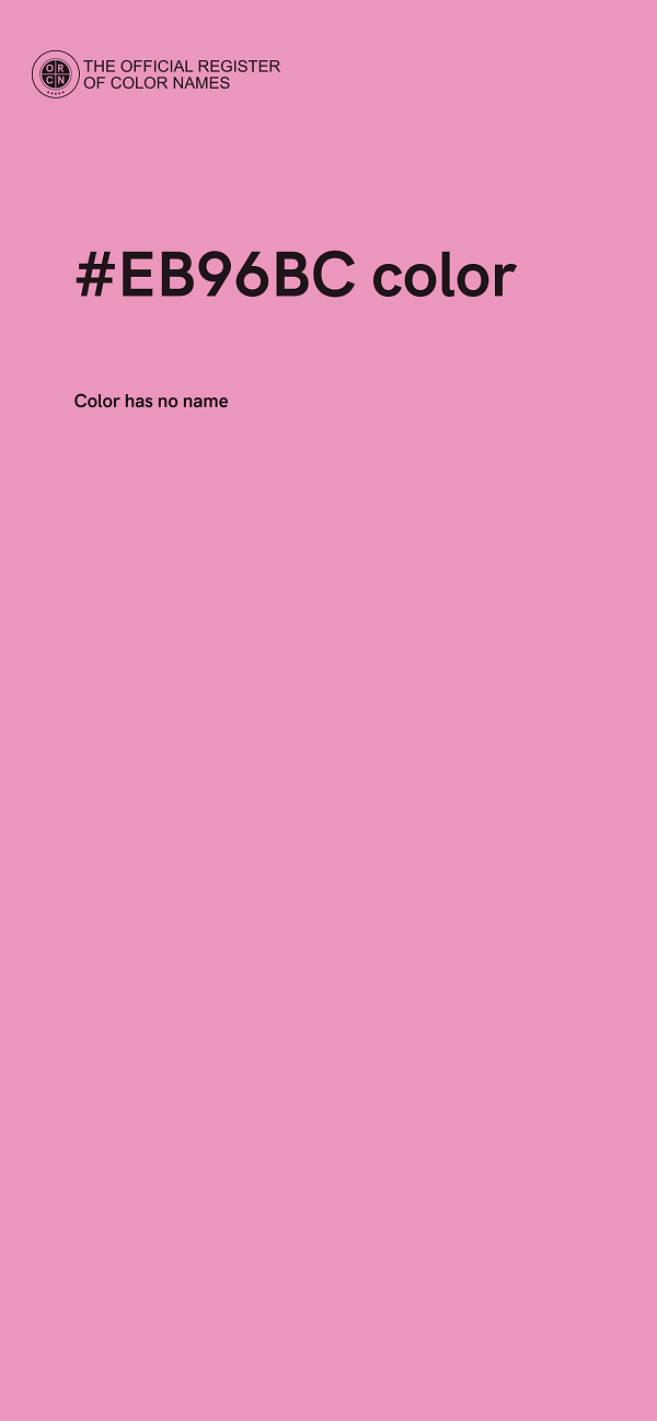 #EB96BC color image