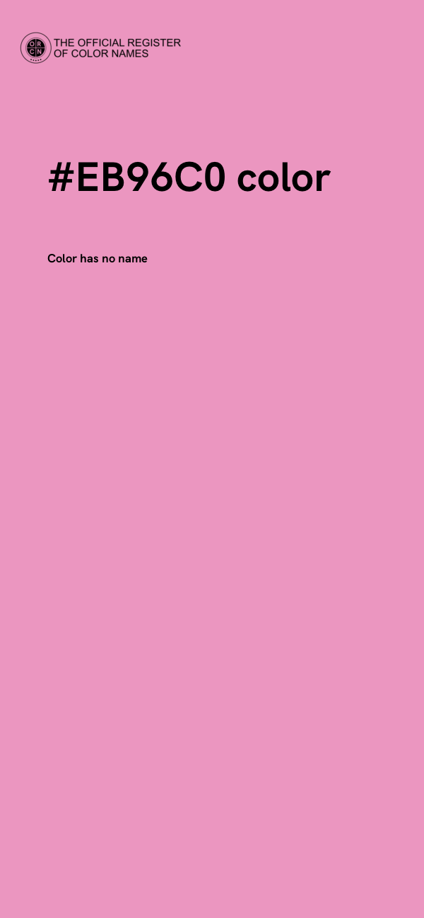#EB96C0 color image