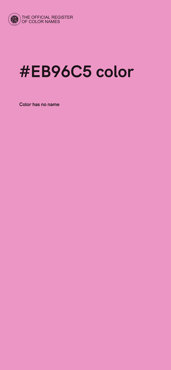 #EB96C5 color image