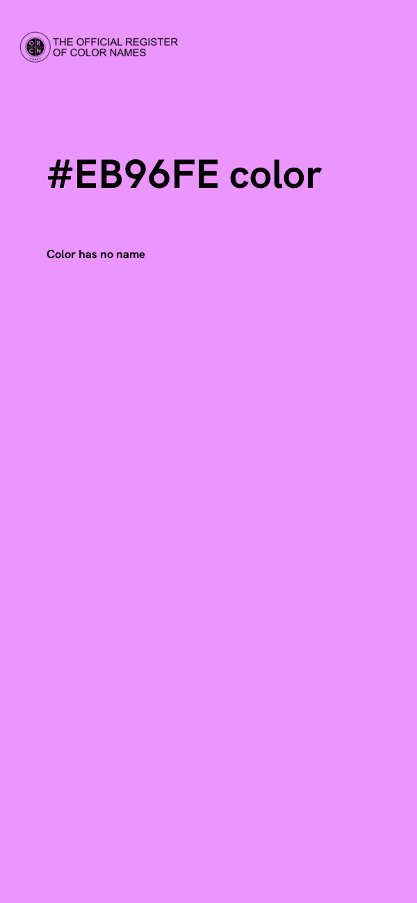 #EB96FE color image