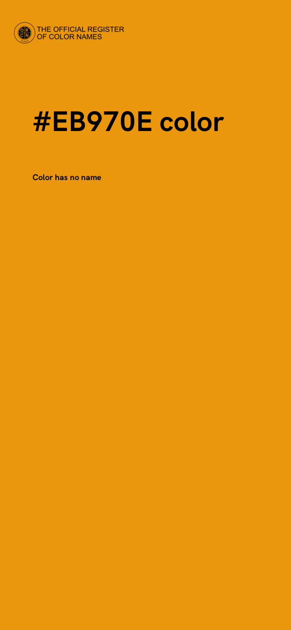 #EB970E color image