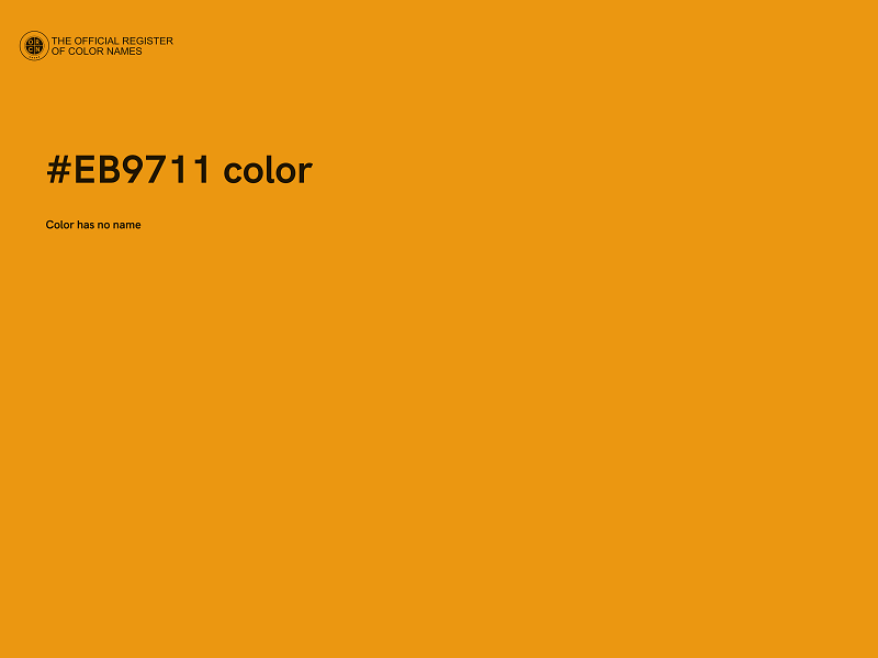 #EB9711 color image