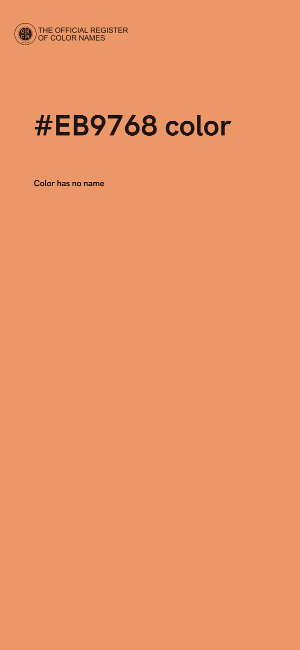 #EB9768 color image