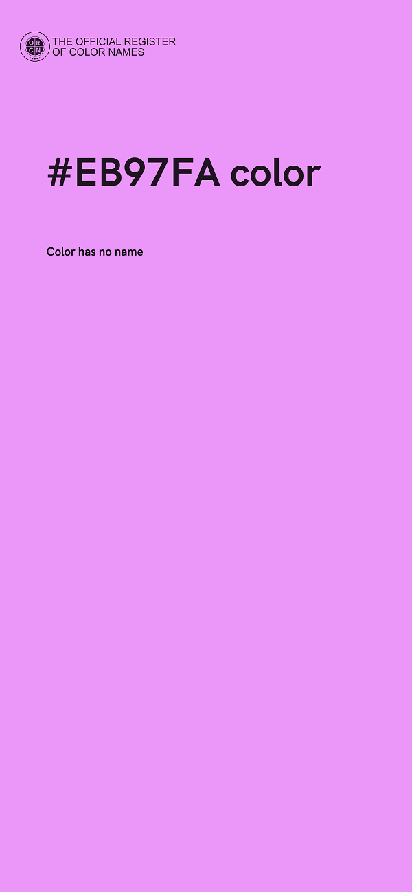 #EB97FA color image