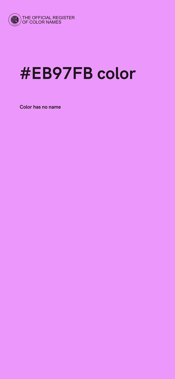 #EB97FB color image