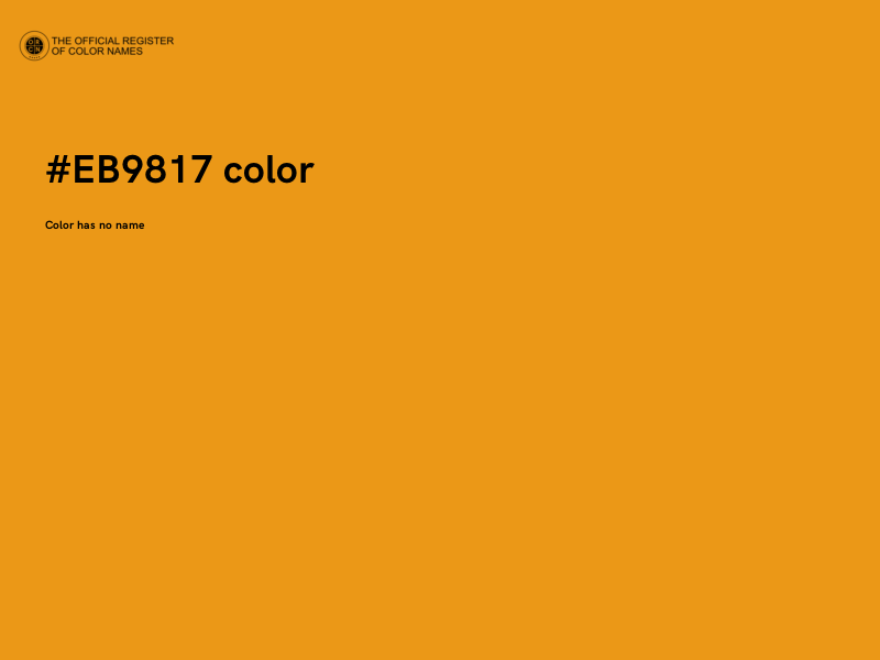 #EB9817 color image