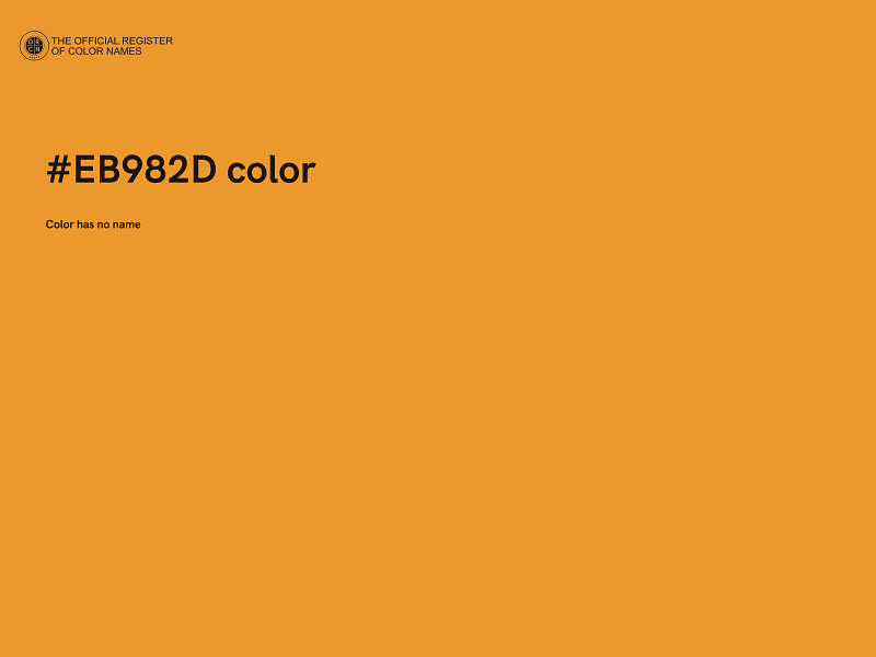 #EB982D color image