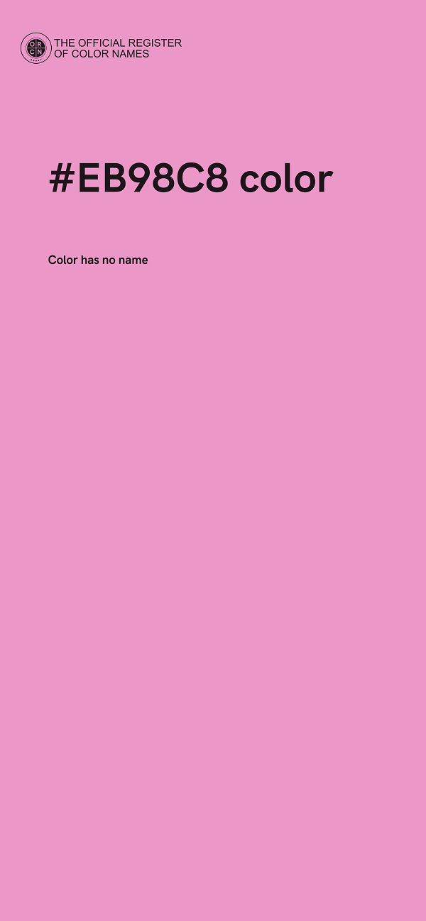#EB98C8 color image