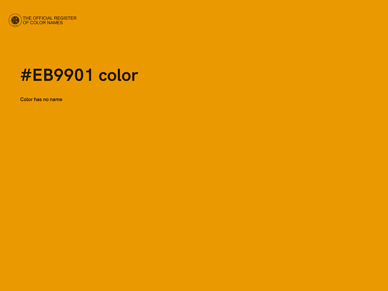 #EB9901 color image