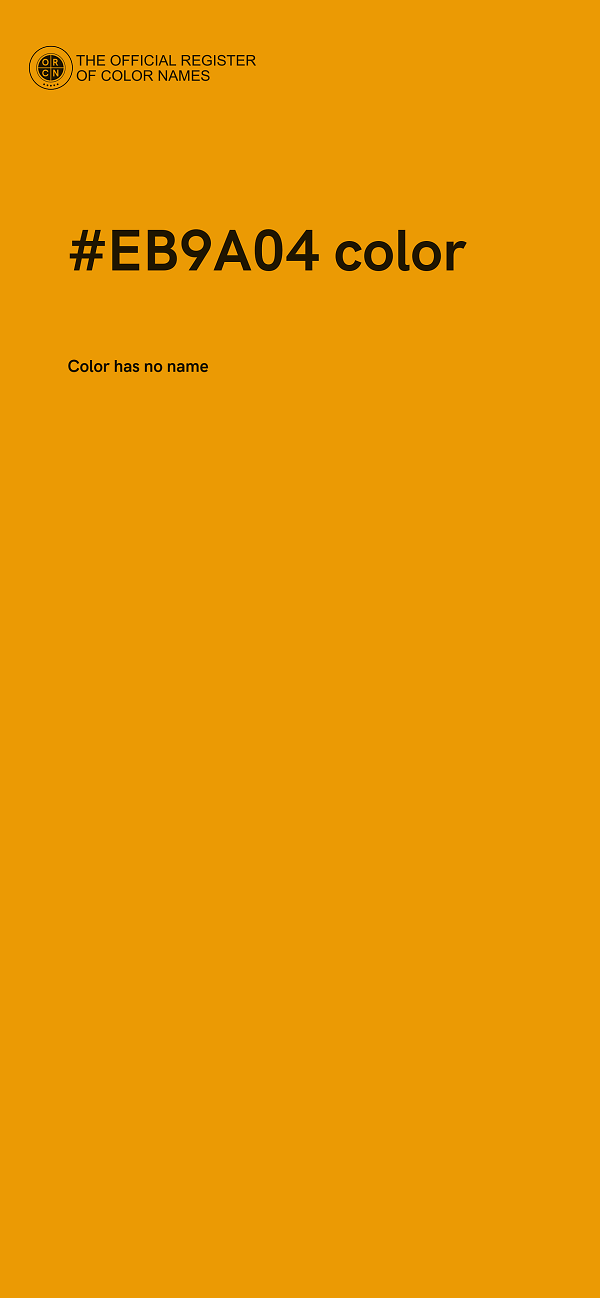 #EB9A04 color image