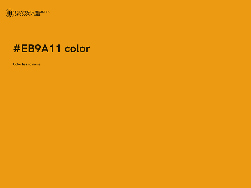 #EB9A11 color image