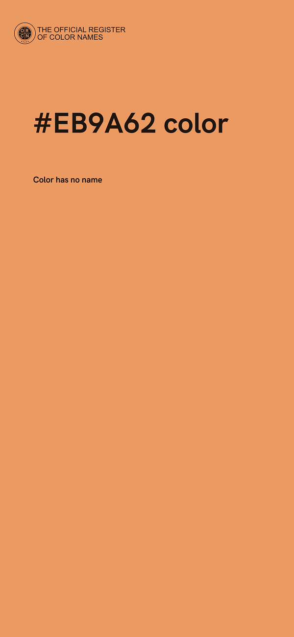 #EB9A62 color image