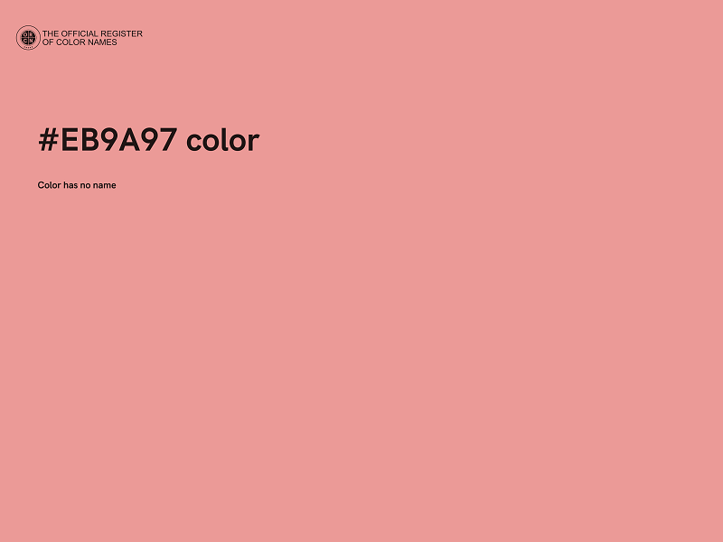 #EB9A97 color image