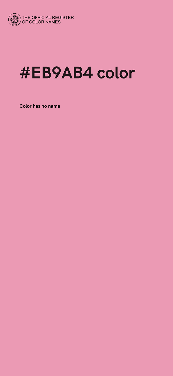#EB9AB4 color image