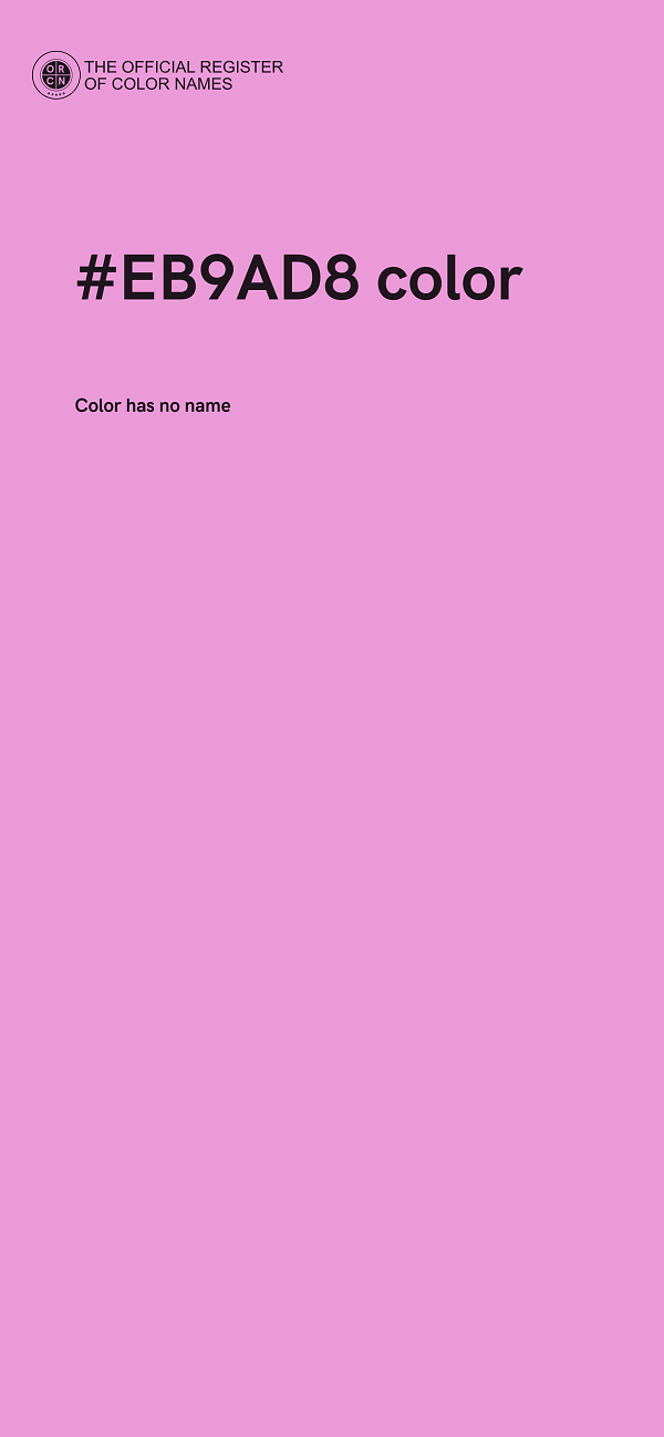 #EB9AD8 color image