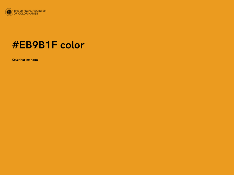 #EB9B1F color image