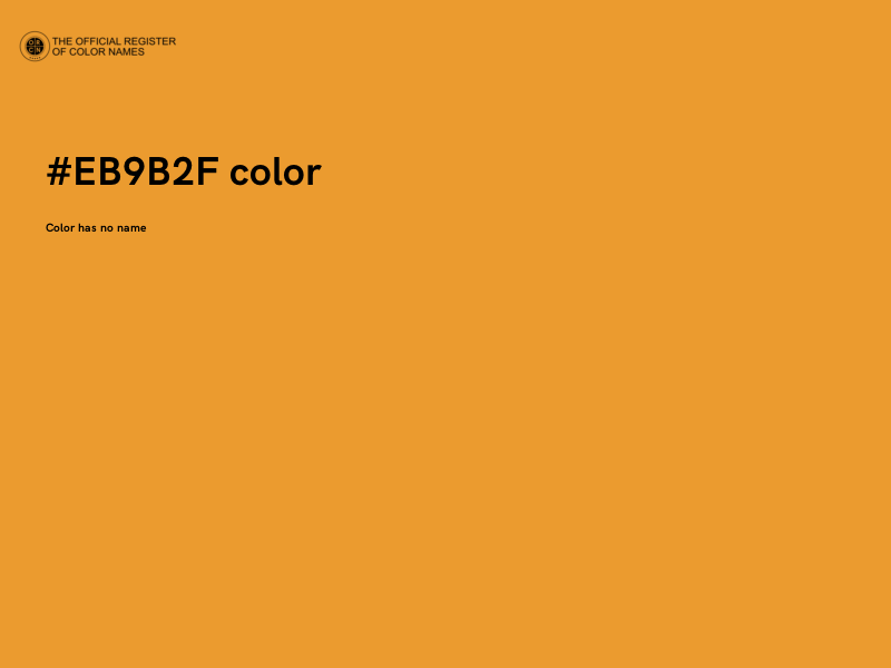 #EB9B2F color image